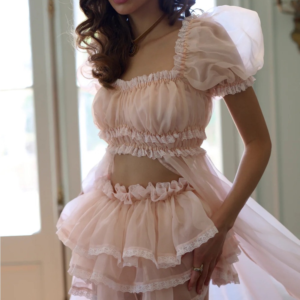 Selkie Pumpkin Froth Boudoir Dress - NWT